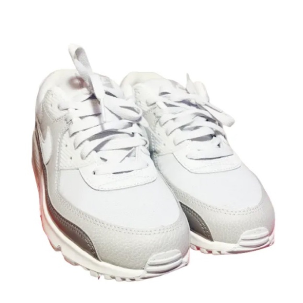 Nike Air Max 90, Woman’s White and Gray Sneakers with Modern Design (NWOT)